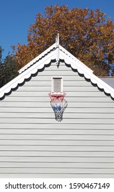 Driveway Basketball Hoop Above Garage