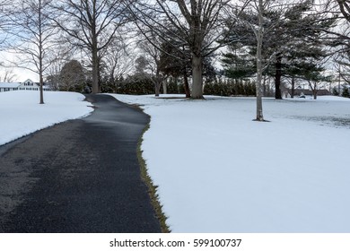 Driveway In Winter