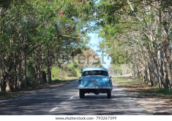 Driving around\
Cuba
