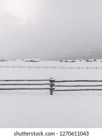 Driving By The Fences In Jackson Hole, Wyoming