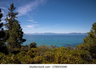 Driving By The Shore Of Lake Tahoe, California