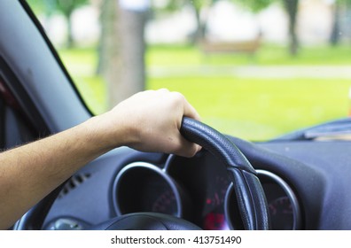 driving a car