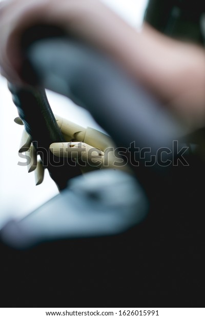 driving car with artificial\
hand