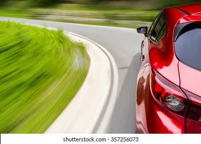 Driving A Car Fast In A Curve
