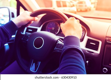 Driving A Car / Steering Wheel