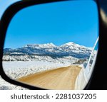 Driving down mountain roads in Pagosa springs Colorado