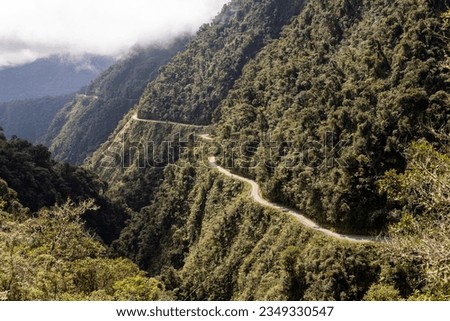 Driving the famous death road, the 