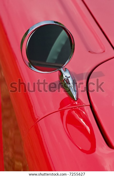 Driving mirror on a american
car