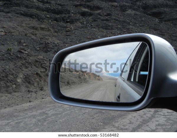 driving mirror
view