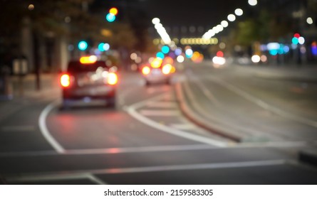 Driving In The Night, Blurred City Road