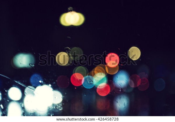 Driving at rainy\
night