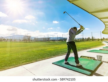 Driving Range Golf - Shutterstock ID 589742105
