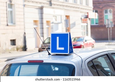 Driving school car sign. - Shutterstock ID 1163515966