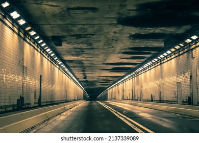 Driving Through The Allegheny Mountain Tunnel 