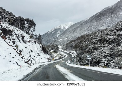 Driving Through Arthurs Pass, New Zealand