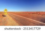 Driving in the vast outback of Australia