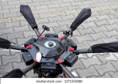 drone in action, used to monitor air quality