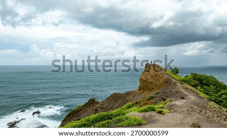 Drone Aerial of Dramatic Cliffs on Caravelle Peninsula with Turquoise Atlantic Coast, La Trinité, Martinique, French West Indies, Caribbean Landscape.