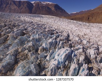 Drone aerial image of a glacier in northeast Greenland - Powered by Shutterstock