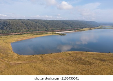 Drone Aerial Photograph Of Penrith Lakes Near The Sydney International Regatta Centre In New South Wales In Australia.