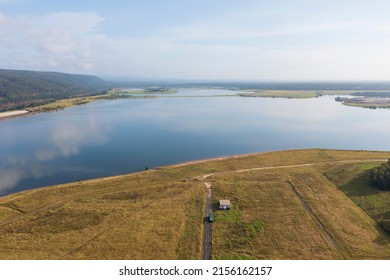 Drone Aerial Photograph Of Penrith Lakes Near The Sydney International Regatta Centre In New South Wales In Australia.