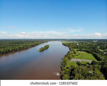 Drone Aerial Sky View Of Sterling In Virginia