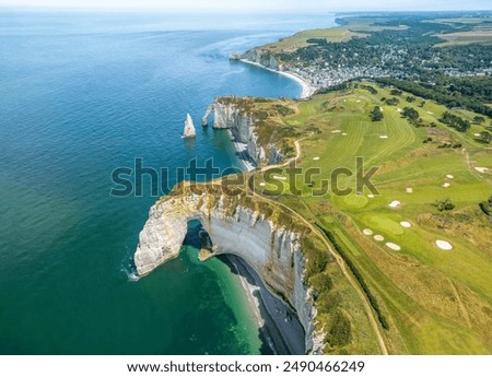 Similar – Image, Stock Photo Around Etretat in France