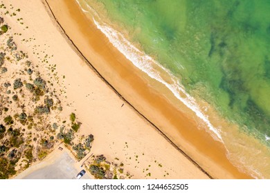 Drone aerial view Falcon beach, Mandurah, Western Australia