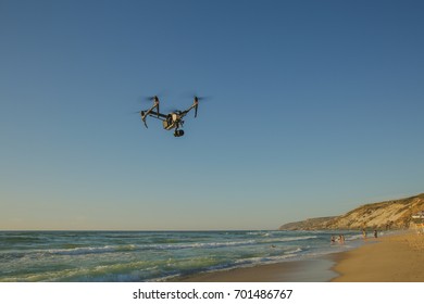 A drone at the beach