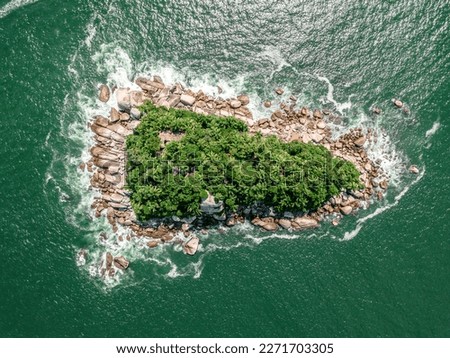 Similar – Image, Stock Photo Aerial views of small island off Ko Samet, Thailand