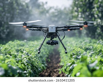 Drone controlled smart irrigation system