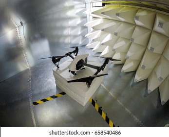 Drone Electromagnetic Compatibility EMC Test In GTEM Cell