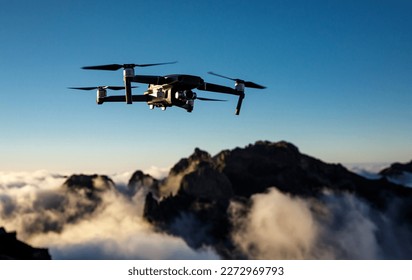 A drone flying over nature and making beautiful pictures and videos - Powered by Shutterstock