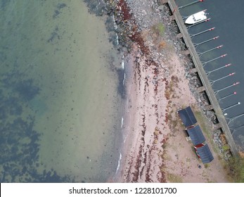 Drone Footage Of Baltic Ocean At Hanko Finland