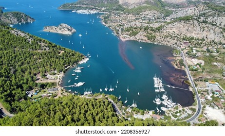 Drone Footage Kizkumu Beach Marmaris Stock Photo 2208356927 | Shutterstock