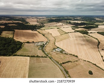 Drone Footage Of Rural Area Near Hemel Hempstead United Kingdom