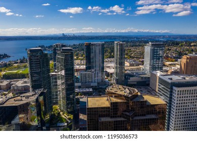 Drone Image Of Bellevue Washington USA