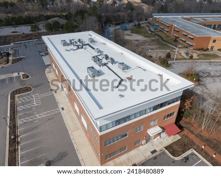 Drone Images of TPO Commercial Roofing
