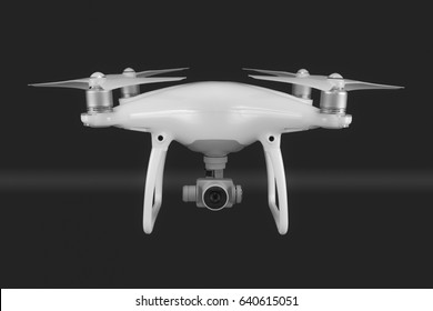 Drone on Black background