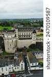 drone photo Amboise castle France Europe