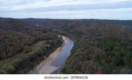 Drone Photo Of Buffalo River In Arkansas