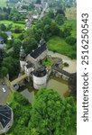 drone photo Horion castle belgium europe