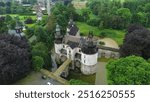 drone photo Horion castle belgium europe