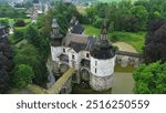 drone photo Horion castle belgium europe