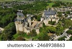 drone photo Montreuil Bellay Castle France Europe