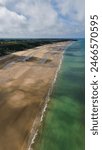 drone photo Omaha beach Normandy France Europe