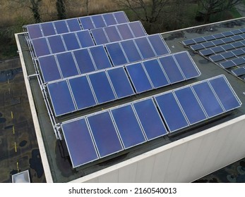 Drone photo of solar panels


