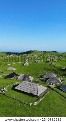 drone photo velika planina Slovenia europe