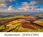 Drone Photo of View From Hay Bluff, Wales