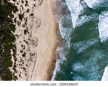 Drone Shot Of Birdie Beach Australia 